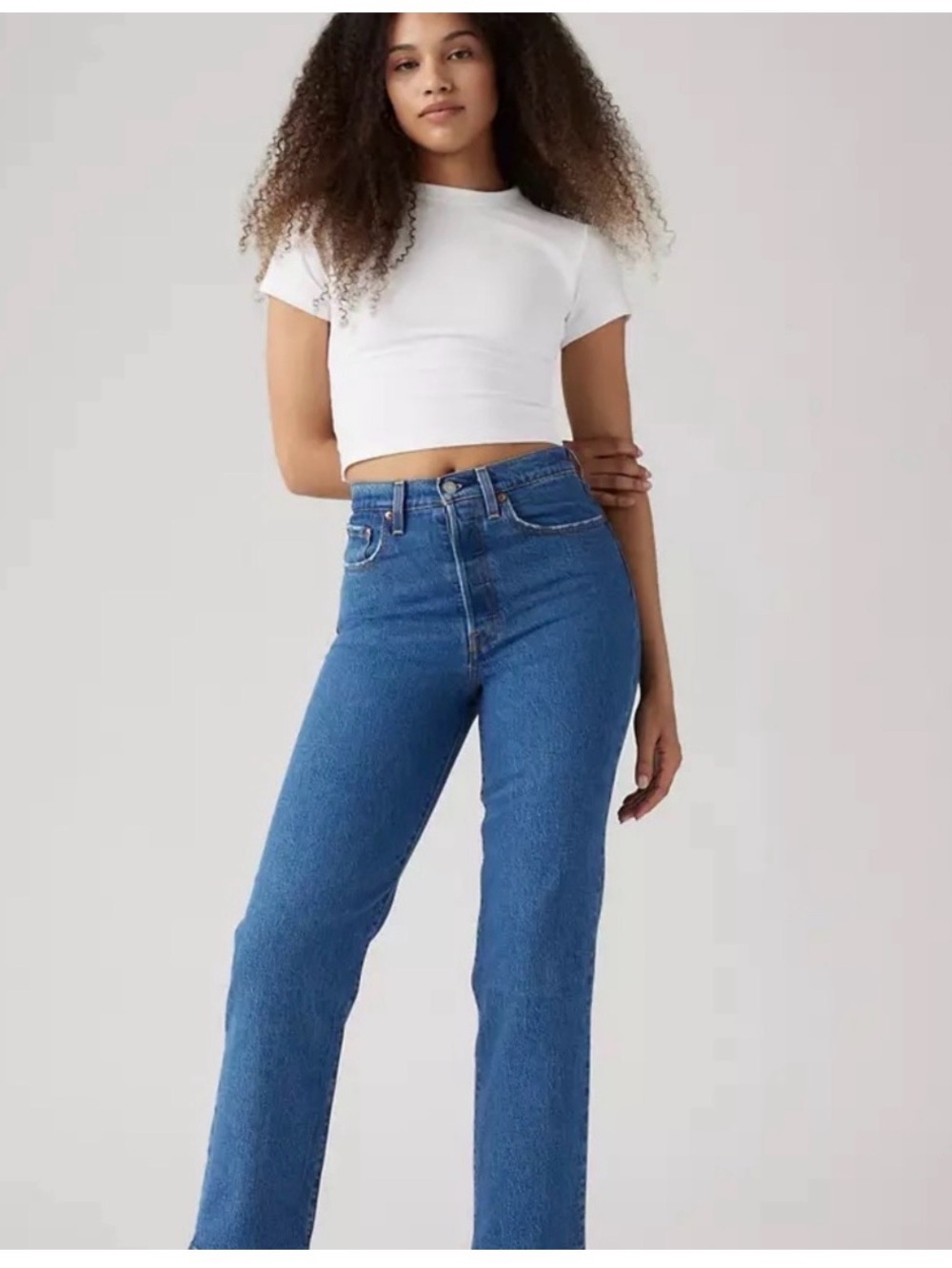 Levis Ribcage straight 25 waist High-Rise Straight Leg Women's Jeans
